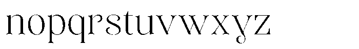 Sevontic Extra Light Font LOWERCASE
