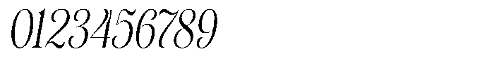 Sevontic Light Condensed Oblique Font OTHER CHARS