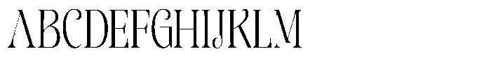 Sevontic Light Condensed Font UPPERCASE