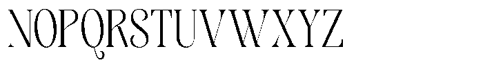 Sevontic Light Condensed Font UPPERCASE