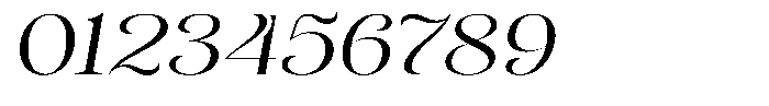 Sevontic Light Expanded Oblique Font OTHER CHARS