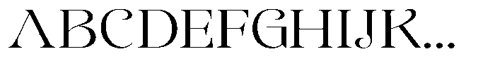 Sevontic Light Expanded Font UPPERCASE