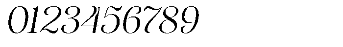 Sevontic Light Oblique Font OTHER CHARS