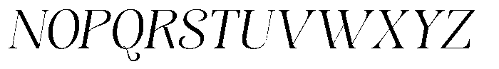 Sevontic Light Oblique Font UPPERCASE