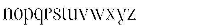 Sevontic Light Semi Condensed Font LOWERCASE