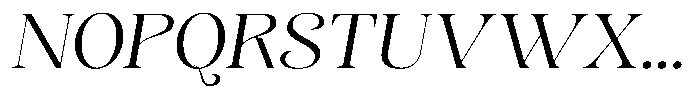 Sevontic Light Semi Expanded Oblique Font UPPERCASE