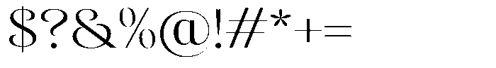 Sevontic Light Semi Expanded Font OTHER CHARS