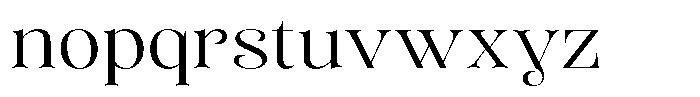 Sevontic Light Semi Expanded Font LOWERCASE