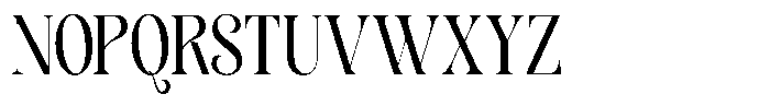 Sevontic Medium Condensed Font UPPERCASE