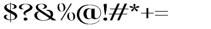 Sevontic Medium Expanded Font OTHER CHARS