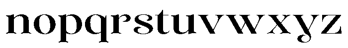 Sevontic Medium Expanded Font LOWERCASE