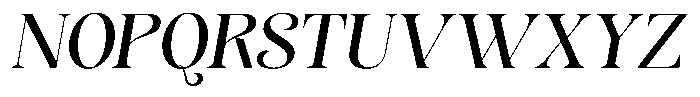Sevontic Medium Oblique Font UPPERCASE
