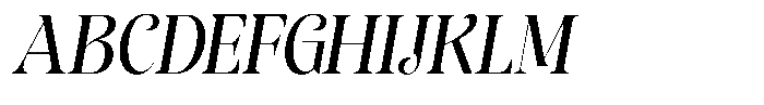 Sevontic Medium Semi Condensed Oblique Font UPPERCASE