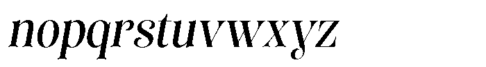 Sevontic Medium Semi Condensed Oblique Font LOWERCASE