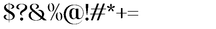 Sevontic Medium Font OTHER CHARS