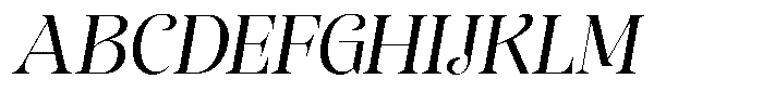 Sevontic Oblique Font UPPERCASE