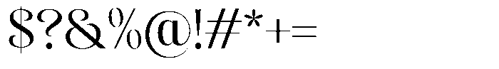 Sevontic Regular Font OTHER CHARS