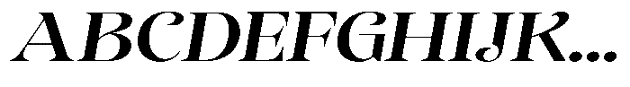 Sevontic Semi Bold Expanded Oblique Font UPPERCASE