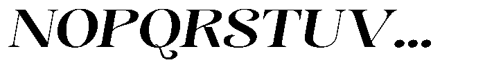 Sevontic Semi Bold Expanded Oblique Font UPPERCASE