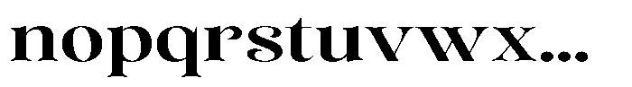 Sevontic Semi Bold Expanded Font LOWERCASE