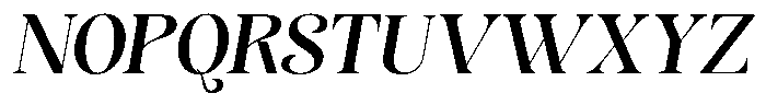 Sevontic Semi Bold Oblique Font UPPERCASE