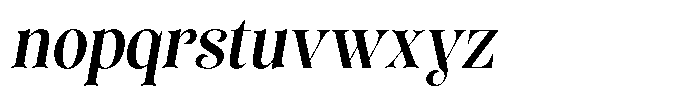 Sevontic Semi Bold Semi Condensed Oblique Font LOWERCASE
