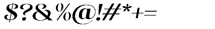 Sevontic Semi Bold Semi Expanded Oblique Font OTHER CHARS