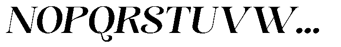 Sevontic Semi Bold Semi Expanded Oblique Font UPPERCASE