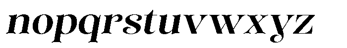 Sevontic Semi Bold Semi Expanded Oblique Font LOWERCASE