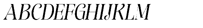 Sevontic Semi Condensed Oblique Font UPPERCASE