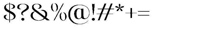 Sevontic Semi Expanded Font OTHER CHARS