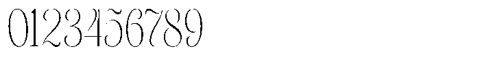 Sevontic Thin Condensed Font OTHER CHARS