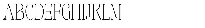 Sevontic Thin Condensed Font UPPERCASE