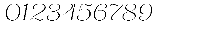 Sevontic Thin Expanded Oblique Font OTHER CHARS