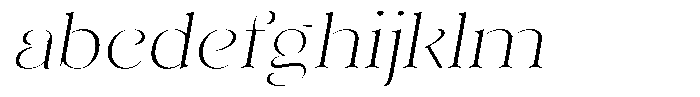 Sevontic Thin Expanded Oblique FONT