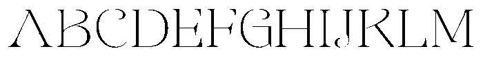 Sevontic Thin Expanded Font UPPERCASE