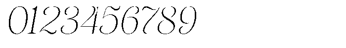 Sevontic Thin Oblique Font OTHER CHARS