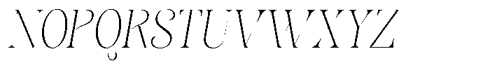 Sevontic Thin Semi Condensed Oblique Font UPPERCASE