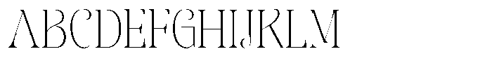 Sevontic Thin Semi Condensed Font UPPERCASE