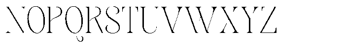 Sevontic Thin Semi Condensed Font UPPERCASE