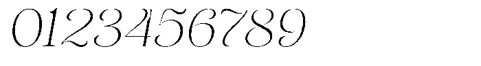 Sevontic Thin Semi Expanded Oblique Font OTHER CHARS