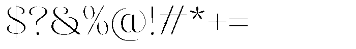 Sevontic Thin Semi Expanded Font OTHER CHARS
