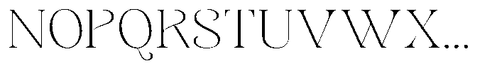 Sevontic Thin Semi Expanded Font UPPERCASE