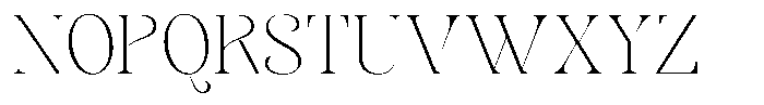 Sevontic Thin Font UPPERCASE