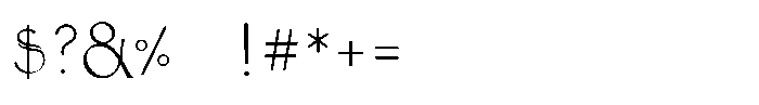 Sevran Font OTHER CHARS