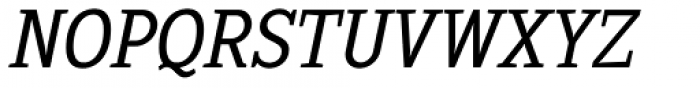 Sextan Serif Book Italic Font UPPERCASE