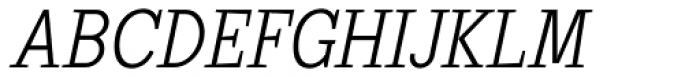 Sextan Serif Light Italic Font UPPERCASE