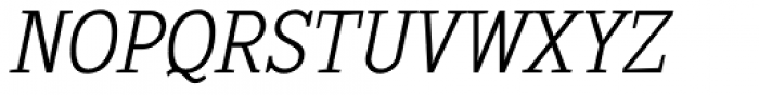 Sextan Serif Light Italic Font UPPERCASE