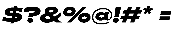 Seabass BlackItalic Font OTHER CHARS