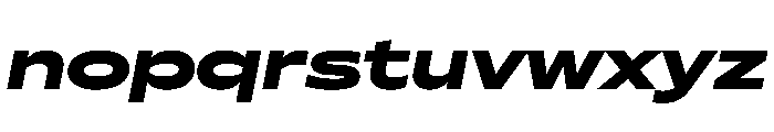 Seabass BlackItalic Font LOWERCASE